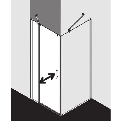 Porte de Douche Pega Kermi - 900mm, Argent brillant - Porte de Douche - Publicité Porte de Douche Pega Kermi - 900mm, Argent brillant - Porte de Douche - Publicité