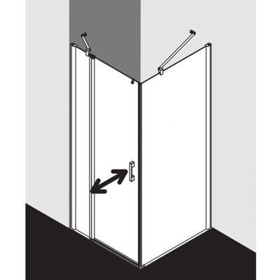 Porte de douche Pega de Kermi - Sans obstacle, Verre de sécurité 6mm - Publicité Porte de douche Pega de Kermi - Sans obstacle, Verre de sécurité 6mm - Publicité