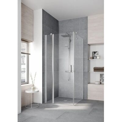 Kermi Dusch Tür Pega - Silber Hochglanz, Modell PE1NL, 103x200cm, 6mm Sicherheitsglas - Duschtür Kermi Dusch Tür Pega - Silber Hochglanz, Modell PE1NL, 103x200cm, 6mm Sicherheitsglas - Duschtür