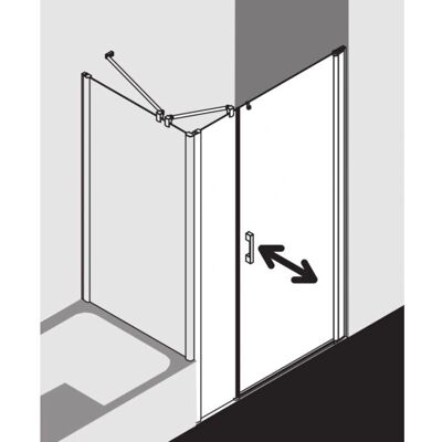 Porte de Douche en Verre Kermi Pega - Droite, 1030mm Large, 2000mm Hauteur - Publicité Porte de Douche en Verre Kermi Pega - Droite, 1030mm Large, 2000mm Hauteur - Publicité