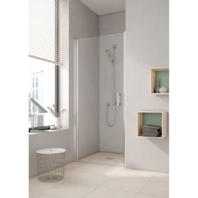 Porte de Douche Kermi Pega - Argent Mince - Solution de Douche Sans Barrières - Publicité Porte de Douche Kermi Pega - Argent Mince - Solution de Douche Sans Barrières - Publicité