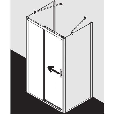 Porte de Douche Kermi Pega - Verre de Sécurité, Argent, 1030mm - Publicité Porte de Douche Kermi Pega - Verre de Sécurité, Argent, 1030mm - Publicité
