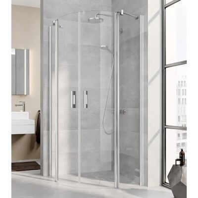 Paroi de Douche Kermi Pega - Rayon 550mm, Argent brillant, 100x200cm - Paroi de Douche - Publicité Paroi de Douche Kermi Pega - Rayon 550mm, Argent brillant, 100x200cm - Paroi de Douche - Publicité