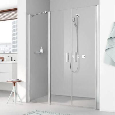 Kermi Pega Duschabtrennung - 1200mm, Klarglas, Silber Hochglanz - Dusch Tür Kermi Pega Duschabtrennung - 1200mm, Klarglas, Silber Hochglanz - Dusch Tür