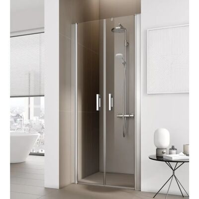 Kermi Pega Pendeltür - Silber Hochglanz - 80x200cm - Barrierefrei Kermi Pega Pendeltür - Silber Hochglanz - 80x200cm - Barrierefrei