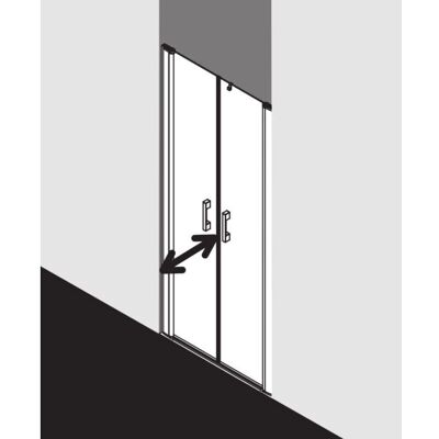 Porte de Douche Pega - Argent Brillant - Sans Barrières, Verre 6mm - Publicité Porte de Douche Pega - Argent Brillant - Sans Barrières, Verre 6mm - Publicité