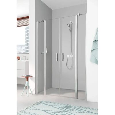 Porte de Douche Pega Silver Kermi - Porte Battante - Publicité Porte de Douche Pega Silver Kermi - Porte Battante - Publicité