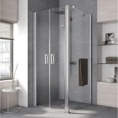 Paroi de douche Kermi Pega - Verre de sécurité réglable - Argent brillant - Publicité Paroi de douche Kermi Pega - Verre de sécurité réglable - Argent brillant - Publicité