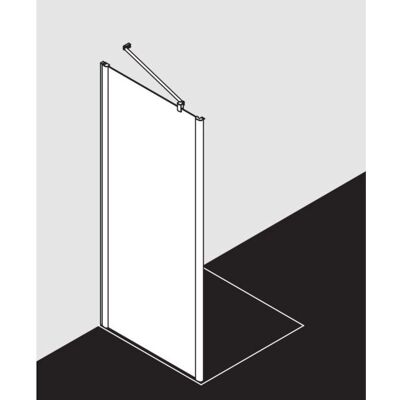 Panneau latéral Pega de Kermi en argent brillant pour douche - Panneau latéral de douche - Publicité Panneau latéral Pega de Kermi en argent brillant pour douche - Panneau latéral de douche - Publicité
