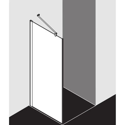 Paroi de douche Kermi Pega - Verre de sécurité, Argent brillant, 120x185cm - Publicité Paroi de douche Kermi Pega - Verre de sécurité, Argent brillant, 120x185cm - Publicité