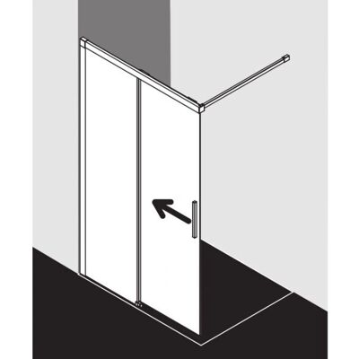 Kermi Nica Walk-In Duschabtrennung - Barrierefrei, Silber, 140x200cm Kermi Nica Walk-In Duschabtrennung - Barrierefrei, Silber, 140x200cm