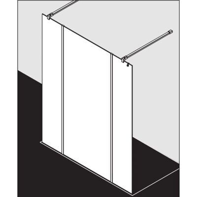 Douche Walk-In en Verre Sans Cadre - Argent Brillant - 1200x2000 mm - Publicité Douche Walk-In en Verre Sans Cadre - Argent Brillant - 1200x2000 mm - Publicité