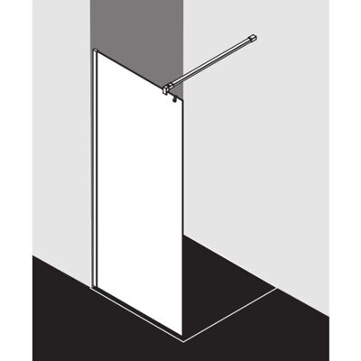 Kermi Modèle XBWIA - Paroi de douche murale, verre de sécurité 8 mm, stabilisation 90° - Publicité Kermi Modèle XBWIA - Paroi de douche murale, verre de sécurité 8 mm, stabilisation 90° - Publicité