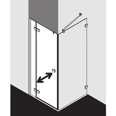 Kermi MENA Porte battante - 2000mm, 1190-1210mm, noir souple - porte de douche - Publicité Kermi MENA Porte battante - 2000mm, 1190-1210mm, noir souple - porte de douche - Publicité