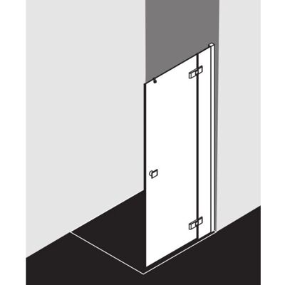Kermi MENA Porte battante 1 vantail avec panneau fixe - Porte de Douche - Publicité Kermi MENA Porte battante 1 vantail avec panneau fixe - Porte de Douche - Publicité