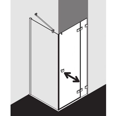 Kermi MENA TWP Seitenwand mit Wandprofil - Sicherheitsglas - 2000mm Hoch Kermi MENA TWP Seitenwand mit Wandprofil - Sicherheitsglas - 2000mm Hoch