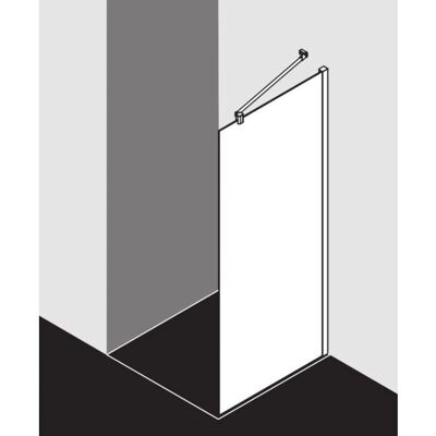 Kermi MENA TWP Seitenwand - 2000mm - Silber Hochglanz - Sicherheitsglas Kermi MENA TWP Seitenwand - 2000mm - Silber Hochglanz - Sicherheitsglas