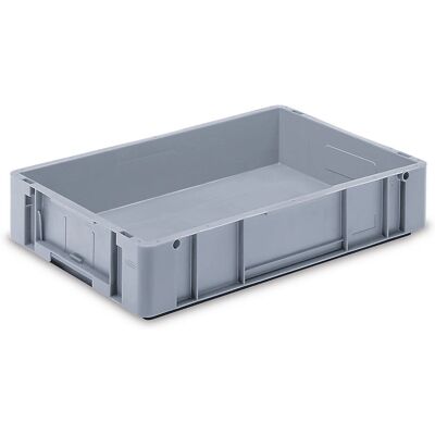 Contenedor apilable Kaiserkraft - 600x400x120mm - Gris Contenedor apilable Kaiserkraft - 600x400x120mm - Gris