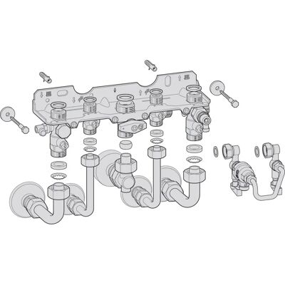 Bosch Modell 7738110568 Anschlussplatte für Gassysteme Bosch Modell 7738110568 Anschlussplatte für Gassysteme