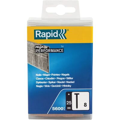 Rapid Nägel 8/25mm Galvanisiert Stahl - Finishnägel für Rahmen & Leisten Rapid Nägel 8/25mm Galvanisiert Stahl - Finishnägel für Rahmen & Leisten