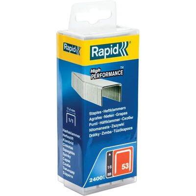 Rapid 53/16 mm Staples - Fine Wire, 5000 pcs Rapid 53/16 mm Staples - Fine Wire, 5000 pcs