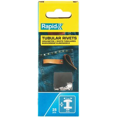 Rapid 5000414 Tubular Nieten - 7 x 3 x 9mm - Packung 25 Rapid 5000414 Tubular Nieten - 7 x 3 x 9mm - Packung 25