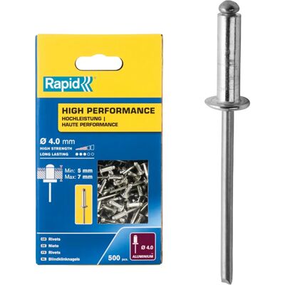 Rapid 5001433 Aluminium Nieten - 4 x 10mm - Hochleistungs Rapid 5001433 Aluminium Nieten - 4 x 10mm - Hochleistungs