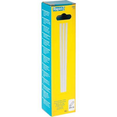 Rapid 5001589 Klebestiftzubehör - Transparente Klebestifte 190 mm, 16 Stück Rapid 5001589 Klebestiftzubehör - Transparente Klebestifte 190 mm, 16 Stück