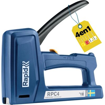 Rapid RPC4 Stapler - Durable Metal Plastic - Finishing Nails Rapid RPC4 Stapler - Durable Metal Plastic - Finishing Nails