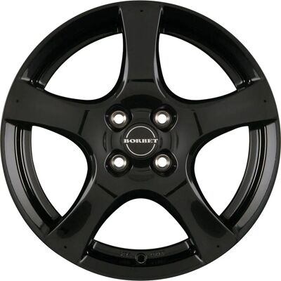 Borbet F Schwarze Glänzende 6x15 ET 35 Alufelge - Fahrzeugzubehör Borbet F Schwarze Glänzende 6x15 ET 35 Alufelge - Fahrzeugzubehör