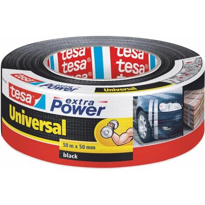 Taśma Uniwersalna Tesa Extra Power - Naprawy, Uszczelnienie, Pakowanie - Czarna - 50 m x 50 mm Taśma Uniwersalna Tesa Extra Power - Naprawy, Uszczelnienie, Pakowanie - Czarna - 50 m x 50 mm