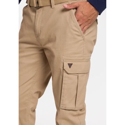 H.I.S Herren Beige Cargohosen - Cargo Pants H.I.S Herren Beige Cargohosen - Cargo Pants