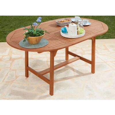 MERXX Maracaibo Gartentisch - Ausziehbar, Eukalyptus, Oval - Gartentisch MERXX Maracaibo Gartentisch - Ausziehbar, Eukalyptus, Oval - Gartentisch