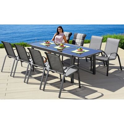 MERXX Amalfi Gartentischset - Für 8 Personen, rechteckig MERXX Amalfi Gartentischset - Für 8 Personen, rechteckig