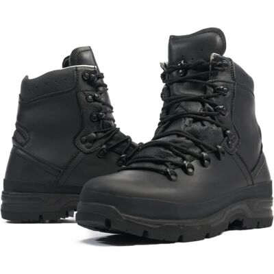 Bottes de randonnée en cuir noir de Brandit - Chaussures Bottes de randonnée en cuir noir de Brandit - Chaussures