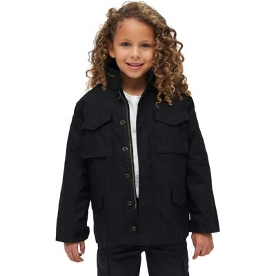 Chaqueta de Invierno para Niños M65 de Brandit Negra 122/128 - Abrigo Chaqueta de Invierno para Niños M65 de Brandit Negra 122/128 - Abrigo