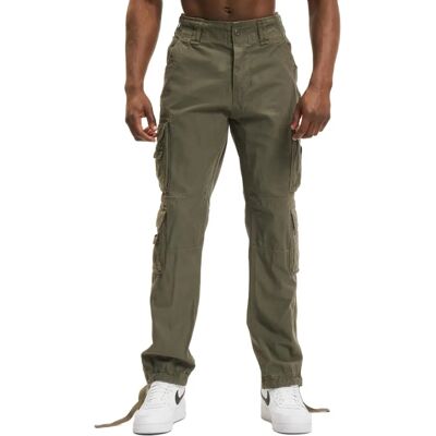 Brandit Pure Slim-Fit Byxor - oliv Brandit Pure Slim-Fit Byxor - oliv