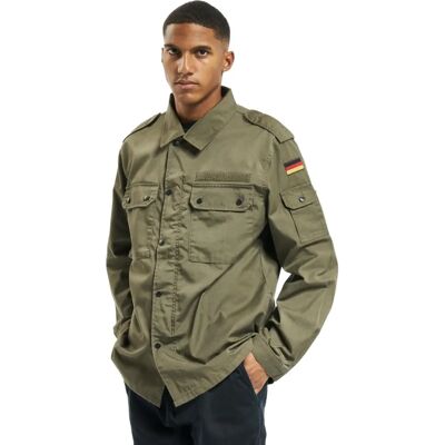 Veste Brandit BW Field Blouse verte - Publicité Veste Brandit BW Field Blouse verte - Publicité