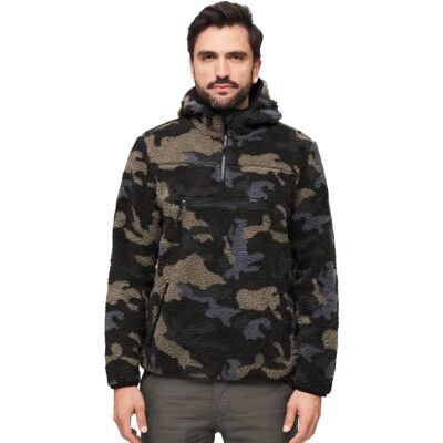 Brandit Teddyfleece Worker Pullover - dunkel camo Brandit Teddyfleece Worker Pullover - dunkel camo