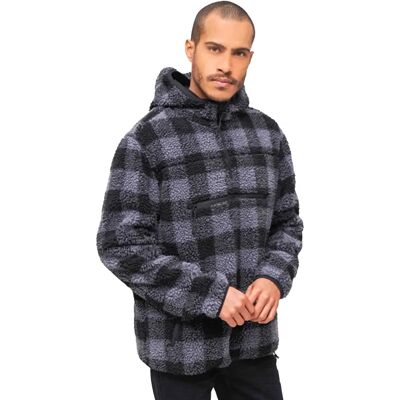 Brandit Teddyfleece Worker Pullover - czarny/szary Brandit Teddyfleece Worker Pullover - czarny/szary