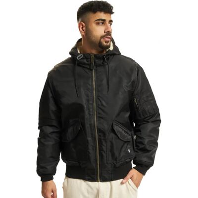 Brandit CwWU Heren Hooded Jacket (3188) - zwart Brandit CwWU Heren Hooded Jacket (3188) - zwart