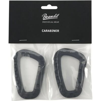 Brandit Mousquetons 2 Pack Noir - Mousquetons Brandit Mousquetons 2 Pack Noir - Mousquetons