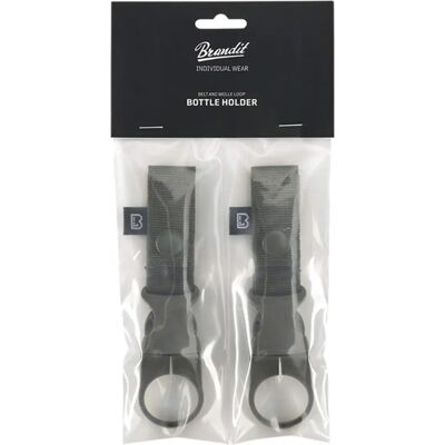 Porta botellas Molle oliva de Brandit - Talla única - Sistema de clip para botellas Porta botellas Molle oliva de Brandit - Talla única - Sistema de clip para botellas