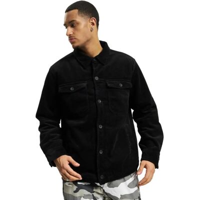 Veste de transition pour homme Brandit en velours côtelé noir - Veste Veste de transition pour homme Brandit en velours côtelé noir - Veste