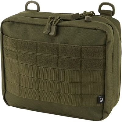 Brandit Molle Operator Pouch - Olive Green - MOLLE System Compatible Brandit Molle Operator Pouch - Olive Green - MOLLE System Compatible