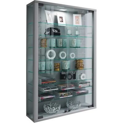 VCM Mini Vitrine - 8 Glashylder, Sølv VCM Mini Vitrine - 8 Glashylder, Sølv