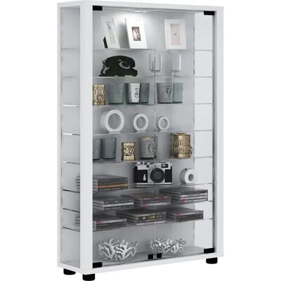 VCM Lumo Mini Weiße Glasvitrine - Vitrine VCM Lumo Mini Weiße Glasvitrine - Vitrine