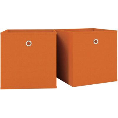 VCM 2-delt oppbevaringsboks - Oransje, 28x27x27 cm VCM 2-delt oppbevaringsboks - Oransje, 28x27x27 cm