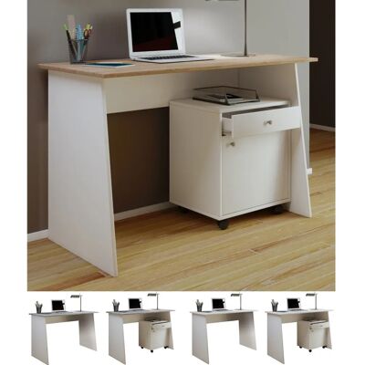 Bureau VCM Masola Maxi - Rectangulaire, Blanc, 110x50cm Bureau VCM Masola Maxi - Rectangulaire, Blanc, 110x50cm