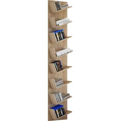 VCM Diófa Fali Polc 180x33x16cm - Fali Polc Tárolás VCM Diófa Fali Polc 180x33x16cm - Fali Polc Tárolás